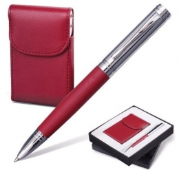 Набор Galant Prestige Collection (ручка, визитница, бордовый) подарочная коробка, 141373
