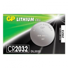 Батарейка CR2032 GP Lithium 1шт в блистере (отрывной блок), CR2032-7CR5