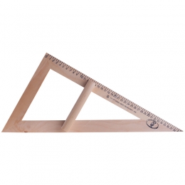 Треугольник для классной доски (треугольник классный) деревянный 60х30х40см прямоугольный Можга С364