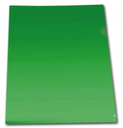 Папка-уголок А4 (0,18) Lamark зеленая, глянцевая LF0060-GN   /20