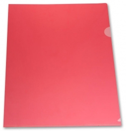 Папка-уголок А4 (0,18) Lamark красная, глянцевая LF0060-RD   /20