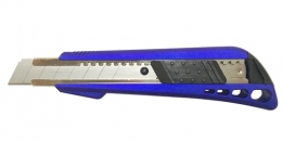 Нож канц.18мм Lamark корпус soft touch синий CK0212   /12