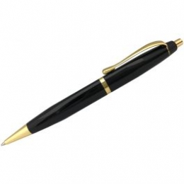 Ручка подар. шар.авт. Lamark черный корпус с золотом 0,7 мм, синяя BP00301-04