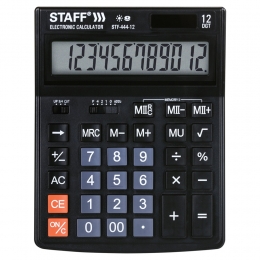 Калькулятор  Staff, 12разр. 199х153мм STF-444-12   250303